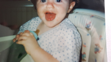 Lauren when she was 1 year old