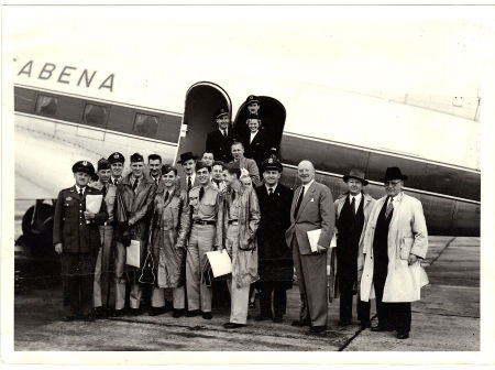 Sabena Flight Crew and Journalists