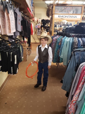 My Little Cowboy at Remington Outpost! 