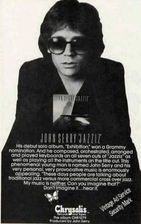 John Serry, Jazziz LP poster (1980)
