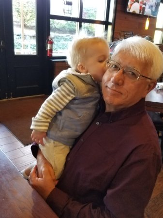 A Kiss from my first grandson