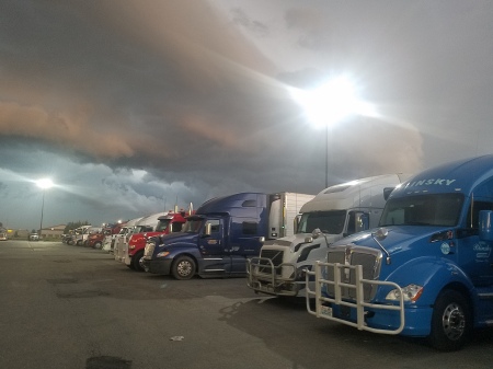 Storms clouds in North Dakota
