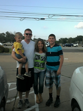 My youngest son Clint Roulston and Grandkids