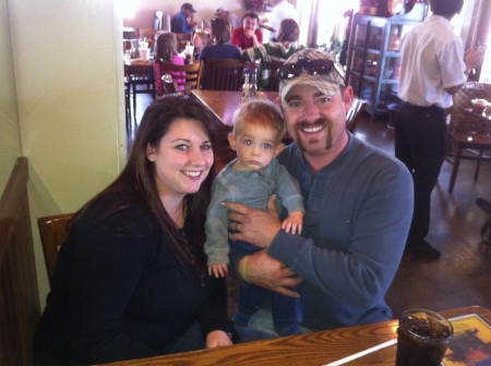 My oldest son Mark with Wife Veronica and their son Reagan !!!