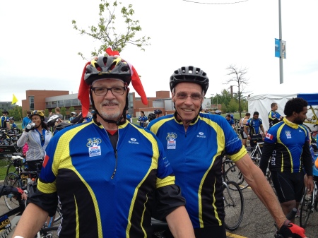 Ride for Cancer from Toronto to Niagara Falls.