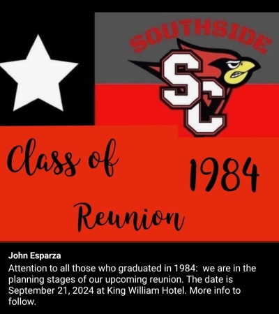 1984 Southside High School 40th Reunion