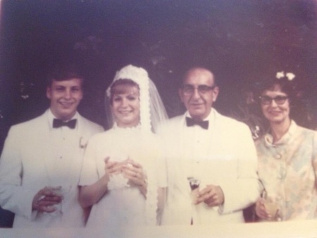 Jerry and I getting married 1969/my parents