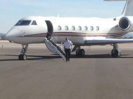 Aaron Gusse and Gulfstream jet