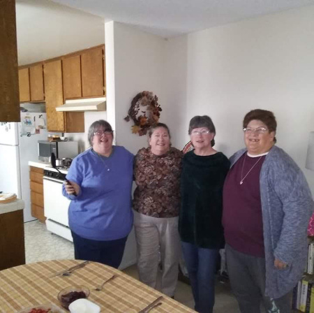 My sister's Vickie,Theresa, Jeanne, and me