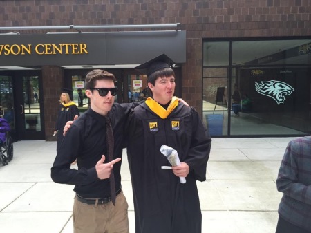 Towson Grad Tim on right, Tyler on left