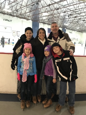 Family ice skating adventure