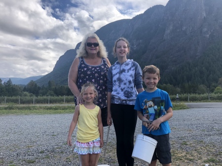 Blueberry picking by MT Si