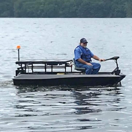 Solar Powered water sample boat