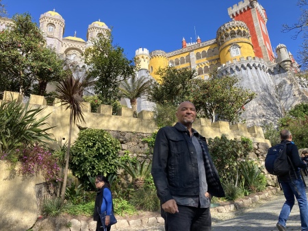 Peña Castle in Sintra , Portugal.