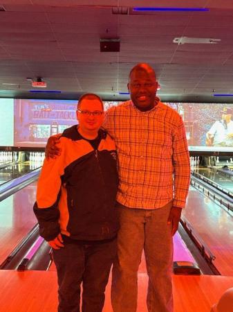 ME AND TIM AT BOWLING 