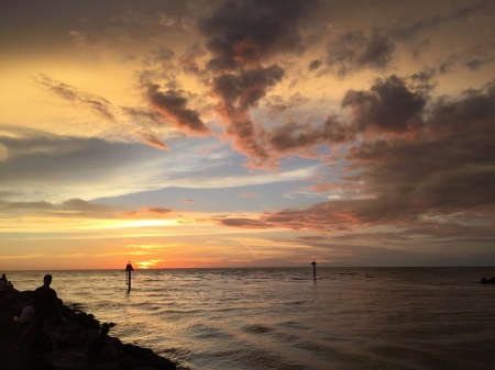 Gulf of Mexico from the South Jetty, Venice FL