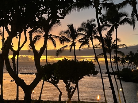 Sunset at Kona Hilton Oct 2022