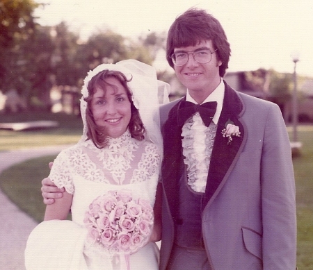 Wedding day, June 26, 1976