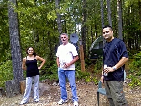 My kids Gina and Brian at Lake Cushman