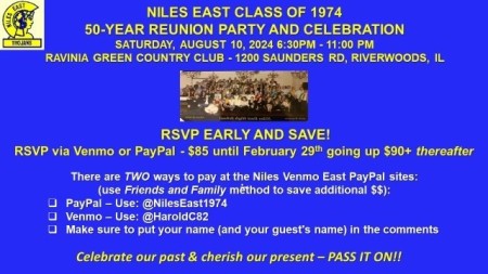 Niles East High School Reunion