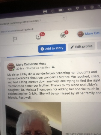 My Mom's obituary. Passed away Dec 3, 2021