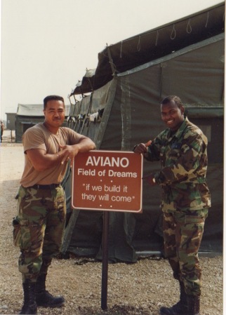 me and my best man Ricky Lucas at Aviano Italy