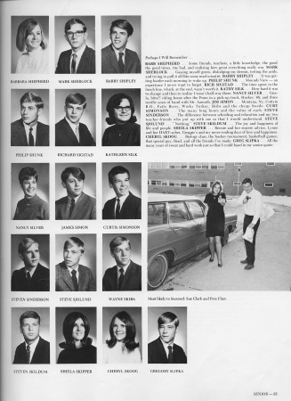 Bruce Christianson's album, 1969 MVHS Yearbook