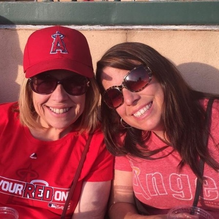 Christie and I at the Angels game 2015