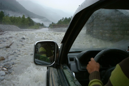 2007 Tibet water on the road