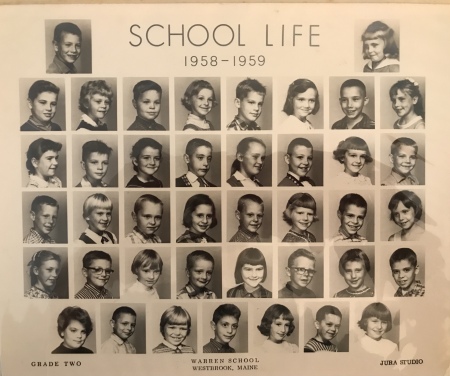 Warren School Grade 2 1958-59. Forty one kids
