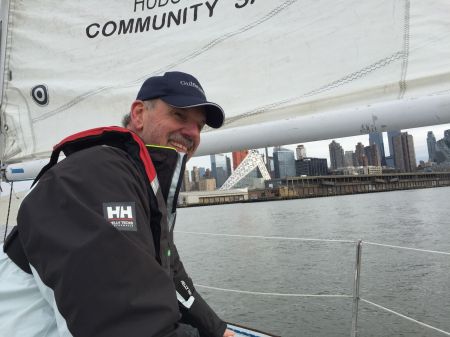 Skipper at a Manhattan sailing club