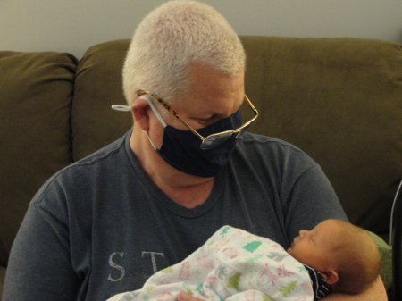 Me with my new granddaughter