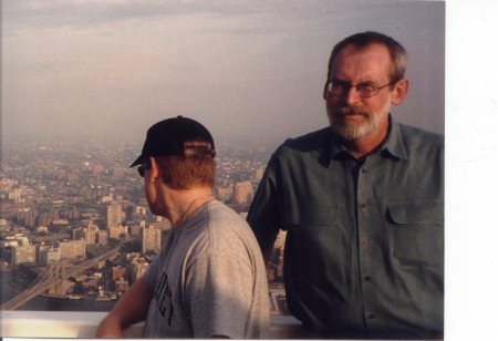 My son Ryan and I on top of the World Trade Center 1997