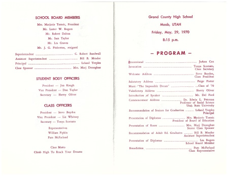 Commencement Program