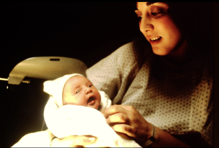 Ecstatic me- Rachel’s birth in 1983