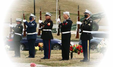 Rendering Honors Veteran's Funeral