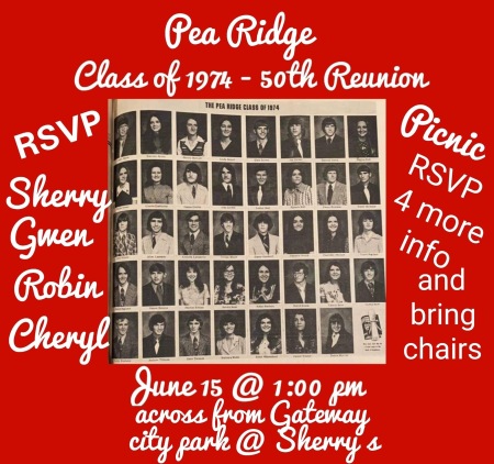 1974 Pea Ridge High School Reunion
