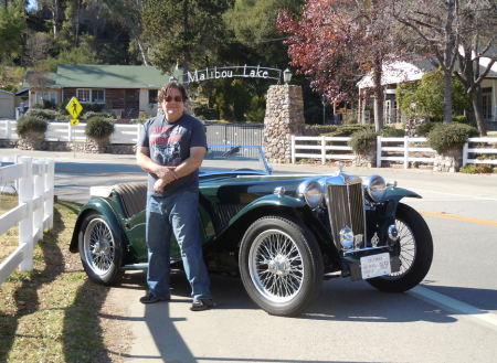 Jim and his new/old 1946 MG TC