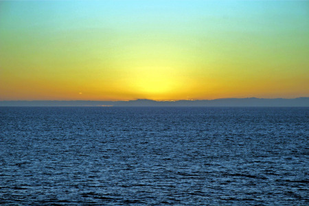 Sunset beyond Catalina (homage to Mark Rothko