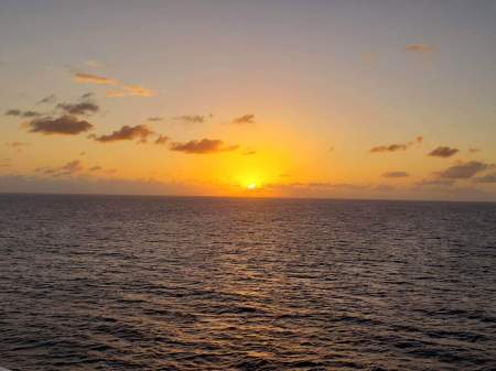 Catching the sun set in St. Marteen