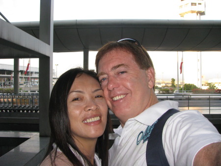 With wife-Manila Airport