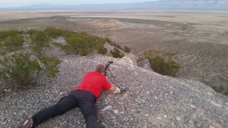 My nephew's 50 Cal at a range of 1775 yds. Tar