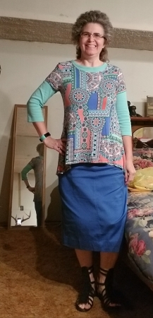 My New Colored Denim Skirt!