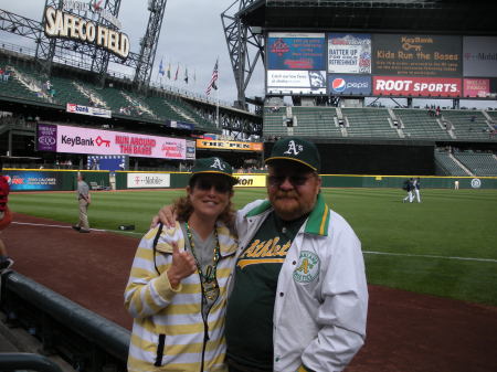 A's game in Seattle 2012