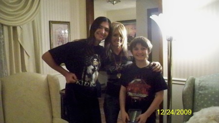 Daughter Jenni and grandsons.   12-2009