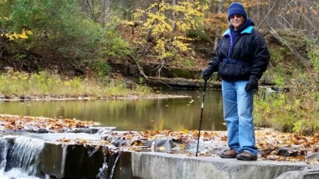 Me hiking on the Bozenkill. 