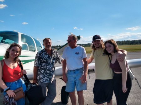 Taking the family on a flight