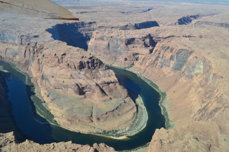 Horseshoe Bend, AZ from the air