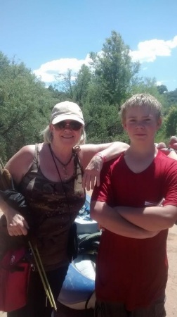 Rafting trip w/grandson & friends