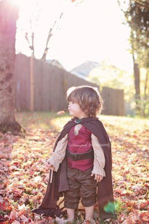 Our youngest son the Hobbit for Halloween